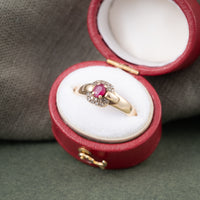 Bague Rubis Diamants