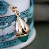 Pendentif Pendeloque Calcédoine