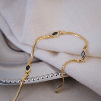 Bracelet Saphirs Navette
