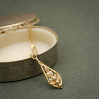 Pendentif Belle Époque Floral