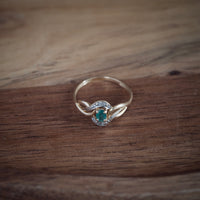 Bague Entrelacs Émeraude