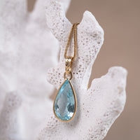 Pendentif Aigue-Marine Poire