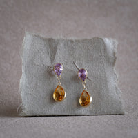 Pendants Améthyste Citrine