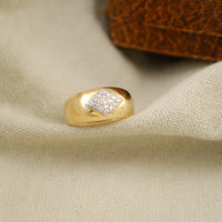 Bague Bandeau Losange Diamants
