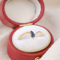Bague Saphir Navette