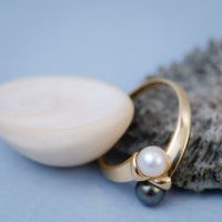 Bague Toi et Moi Perles