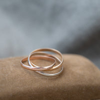 Bague Trois Ors style Trinity